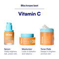 Bliss Bright Idea Vitamin C + Tri-Peptide Collagen Brightening Face Skincare Serum - anti Aging, Reduces Dark Spots, Boosts Skin Elasticity -