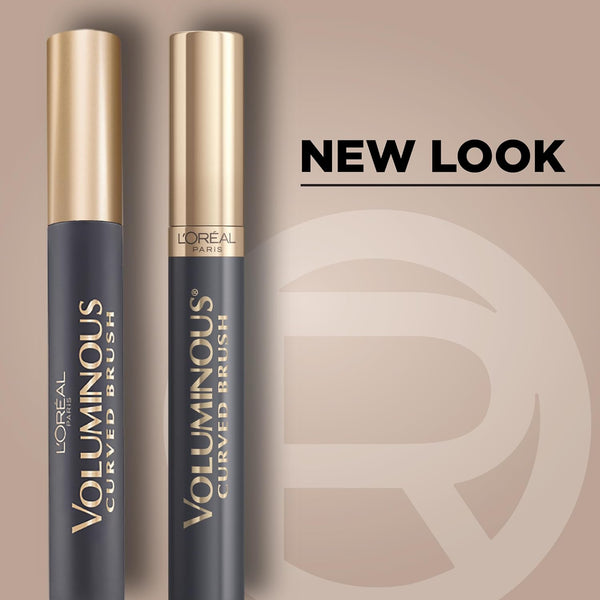L'Oreal Paris Makeup Voluminous Original Curved Brush Mascara, Black, 0.28 Fl Oz Black 0.28 Fl Oz (Pack of 1)