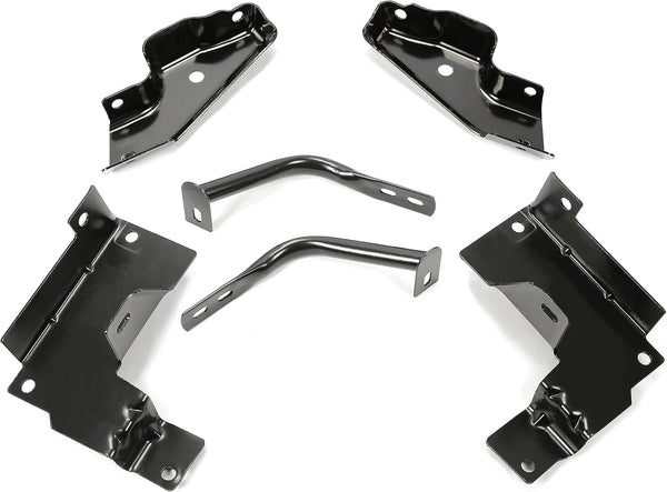 HECASA 6 PCS Front Bumper Bracket Set Compatible With 2003-2006 Chevy Silverado 2002-2006 Chevy Avalanche Replace For 15059687 GM1066175 15059688
