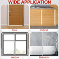 MYFAMIREA Door Weather Stripping 2IN (W) x 20FT (L) Door Draft Stopper Seal Tape Silicone Seal Strip Self Adhesive Shower Sweep Insulation Tape