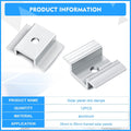 12 Pack Solar Panel Mid Clamps 1.06 Inch Solar Panel Bracket Aluminium Mounting Accessories Aluminum Solar Mid Clamp for Solar Panel Mounting