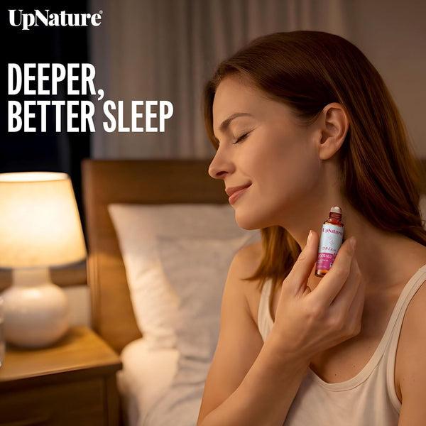 Upnature Dream Sleep Essential Oil Roll on â Natural Sleeping Blend with Lavender, Chamomile Aromatherapy Oils