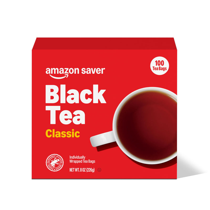Amazon Saver, Classic Black Tea, 8 Oz, 100 Ct 100 Count (Pack of 1)