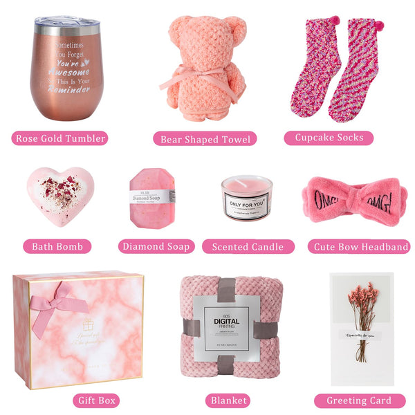 Mothers Day Gifts for Mom Birthday Box for Women Self Care Gifts Baskets Get Well Soon Gift Relaxing Set Unique Mother's Day Gifts Birthday
