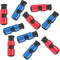 10 Pcs Bag Clips, Squeeze and Lock Bread Bag Clips for Food Storage 5 Red&5 Blue