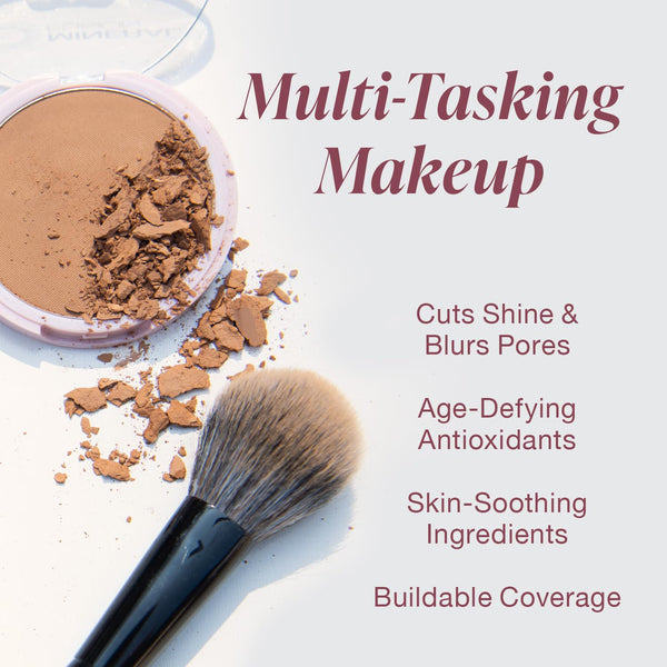 Mineral Fusion Pressed Powder Foundation, Neutral 2 - Fair/Med Skin W/Neutral Undertones, Age Defying Foundation Makeup with Matte Finish, Talc
