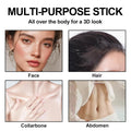 3Pcs Cream Contour Stick Makeup Kit, Shades with Highlighter, Blush and Bronzer Contour Stick for Sculpt the Cheeks, Long Lasting, Waterproof,