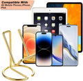ROPOSY Cell Phone Stand for Desk, Cute Metal Gold Cell Phone Stand Holder Desk Accessories, Compatible with All Mobile Phones, iPhone, iPad gold 1