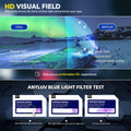 ANYLUV Blue Light Glasses for Sleep, 99.9% Blue Green Light Blocking with Red Lens, Blue Light Glasses Black Clear