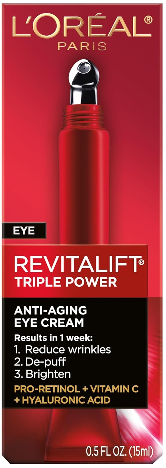 L'Oreal Paris Revitalift Triple Power Anti-Aging Eye Cream Treatment, with Pro R