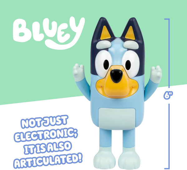 Bluey Game Hide and Seek Figure, Articulated, Musical Kids Figurines with Dance Mode, Interactive Play Toddler Figurine Toys for Ages 3+ Bluey old