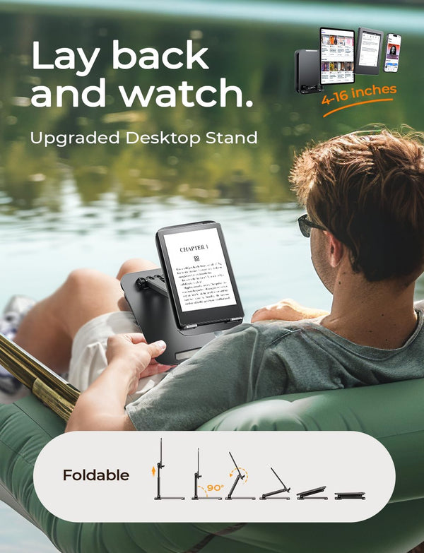 LISEN for iPad Stand Tablet Holder for Desk, Office Desk Accessories for Men Women Kids Tablet Gifts, Office Home Essentials Gadgets Portable