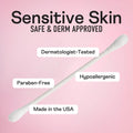 Swisspers Premium Cotton Swabs - Soft 100% Cotton Swabs with Paper Sticks for Beauty and Personal Care - Gentle Hygiene - 500 Count (Pack of 3)
