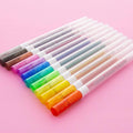 BAZIC Collorelli Gel Pen 1.0Mm Glitter Color, Acid Free Smooth Writing for Drawing Coloring Greeting Card Art Christmas Gift (12/Pack), 1-Pack
