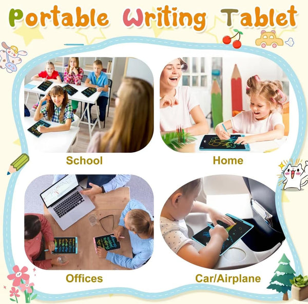 2 Pack LCD Writing Tablet, Electronic Drawing Writing Board, Erasable Drawing Doodle Board, Doodle Pad Toys for Kids Adults Learning & Education,