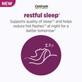 Centrum Restful Sleep Menopause Support Tablets, Supplement with Clinically Studied DailyZz and geniVida, 28 Count 28 Count (Pack of 1)