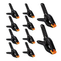 10 Packs of 3.4 inch Professional Plastic Small Spring Clamps Heavy Duty for Crafts or Plastic Clips and Backdrop Clips Clamps for Backdrop