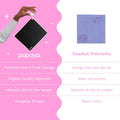 Papaya Reusable Paper Towels 4-Pack - 4 Sheets + 2 Hooks, Quick Drying, No Odor, 1 Sheet Replaces 17 Rolls, Washable Kitchen Cloth, Sustainable