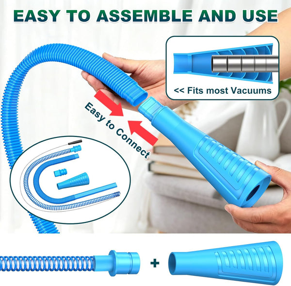 Sealegend 2 Pieces Dryer Vent Cleaner Kit Dryer Lint Vacuum Attachment Hose