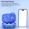 Wireless Earbuds Bluetooth Headphones 96H Playtime LED Display Waterproof Built in Mic Deep Bass Sound Secure Over Ear buds Earhooks for iPhone