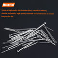 HELIFOUNER 100 Pieces 304 Stainless Steel Cotter Pin Assortment Kit