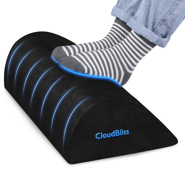 Foot Rest for under Desk at Work,Office Desk Accessories with Soft Foam and Washable Removable Cover, Foot Stool for Office, Car, Home to Foot
