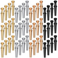 48 Pcs Metal Cribbage Pegs Cribbage Board Pegs Metal Nails Fit 1/8 Holes Toy Game Accessories with Drawstring Storage Pouch for Cribbage