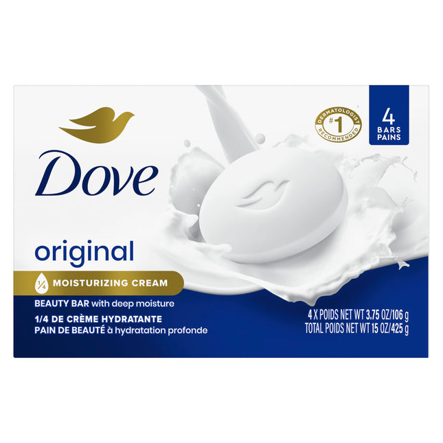 Dove Beauty Bar Gentle Skin Cleanser Moisturizing for Gentle Soft Skin Care Orig