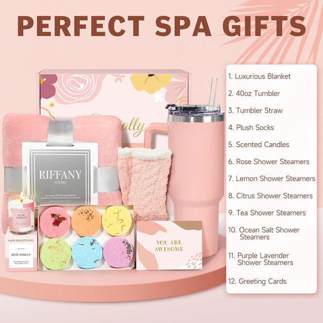 Self Care Gifts for Women, Unique Birthday Gifts for Women, Relaxing Spa Set Get
