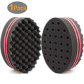 Small Holes Hair Sponge for Twists and Dreads Barber Afro Wave Nappy Sponge Brush for Curls Women Men Natural Hair 1 Pcs Twist