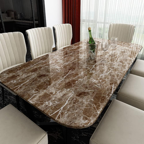 Livelynine Counter Top Covers Peel and Stick Brown Marble Contact Paper for Countertops Waterproof Wallpaper Kitchen Countertop Laminate Sheets