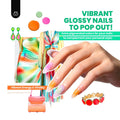 Beetles 44pcs Gel Nail Polish Set, Colorful Muse Collection, 36 Fall Colors | With Base Gloosy Matte Glitter Top Coat, Pink Nude Red Yellow Green
