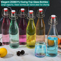 ZEBEIYU 32oz Beer Bottle,Swing Top Glass Kombucha Bottles with Stoppers for Brewing, Beverages, Smoothies, Kefir, Beer, Soda, Juicing, Kombucha,