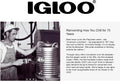 Igloo Cooler Threaded Drain Plug Caps with Plastic Tether 20049 White Small