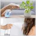 Worldgsb 2 Pack Glass Spray Bottles with Silicone Sleeve, 16 oz Empty Refillable Containers with Adjustable Spray Nozzles, Spray Bottles for Hair,