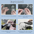 Driamor Aquarium Light Riser Adjustable, Clear Acrylic Fish Tank LED Light Stand Aquarium Lamp Holder Bracket Kit 2Pcs Transparent Support for