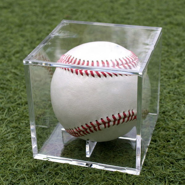6 Pack Acrylic Baseball Case for Display, UV Protected Baseball Display Cube, Autographed Baseball Clear Display Case, Baseball Display Case for