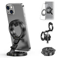 Dual Magnetic Phone Holder Compatiable with Magsafe for Iphone 16 15 14 13 12 Pro Max plus Series, 1/4" Screw Tripod Mount, Gym Magnetic Phone