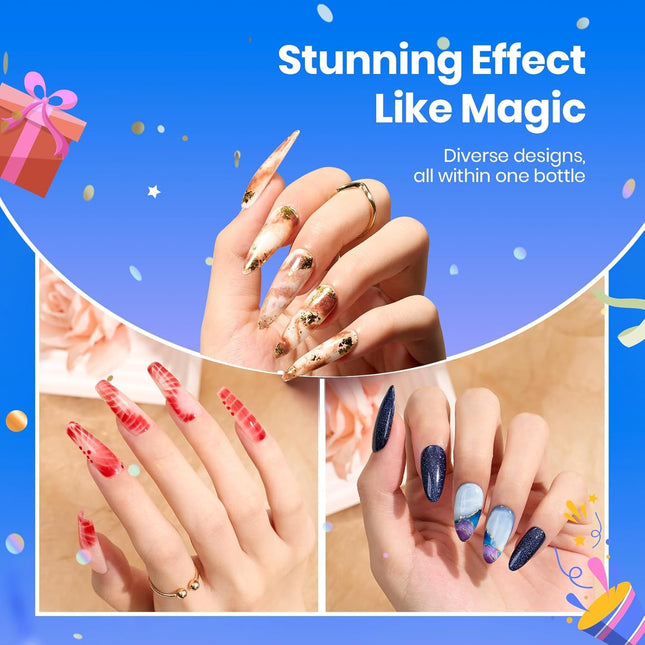 Beetles Blooming Gel 15Ml Clear Uv Led Blossom Gel Polish for Spreading Effect M