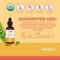 Maryruth Organics Vitamin D3 | Vitamin K2 | Vitamin D3 K2 Drops | K2 D3 Vitamin Liquid Supplement for Toddlers | Kids Supplement for Calcium