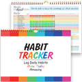 gisgfim Habit Tracker Calendar Motivational Habit Tracking Journal Inspirational Goal Planner with Spiral Binding Beautiful Weekly Undated 12+2
