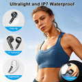 Wireless Earbuds, 2024 Bluetooth Headphones V5.3 Ear Buds Built-In ENC Noise Cancelling Mics, 40H Stereo Bass Bluetooth Earbuds with Dual LED