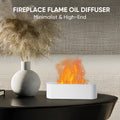 Essential Oil Diffuser, Fireplace Fire Flame Aromatherapy Diffuser, 150Ml Ultrasonic Cool Mist Humidifier, Scent Aroma Diffuser with 7 Colors