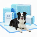 FluffyDream Super Absorbent Waterproof Dog and Puppy Pet Training Pad, Housebreaking Pet Pad,Blue (17.6"x23.6" (50PCS)) 17.6"x23.6"(50PCS)