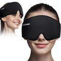 Cooling Gel Eye Mask Sleep: FSA -HSA Eligible, Cold Compress for Puffy Eyes & Migraine Relief - Reusable Gel Weighted Sleeping Mask for Dark