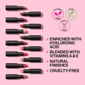 Wet N Wild Mega Last Matte Lip Color, Semi Matte Hyaluronic Acid Infused, Long Lasting Full Coverage for a Nourishing Pout, Cruelty-Free & Vegan -