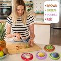 Avocado Saver and onion storage - Set of 4 Preventing Food Flavor Skewering Reusable Storage Containers for Fridge -Ideal for Garlic, Onions,
