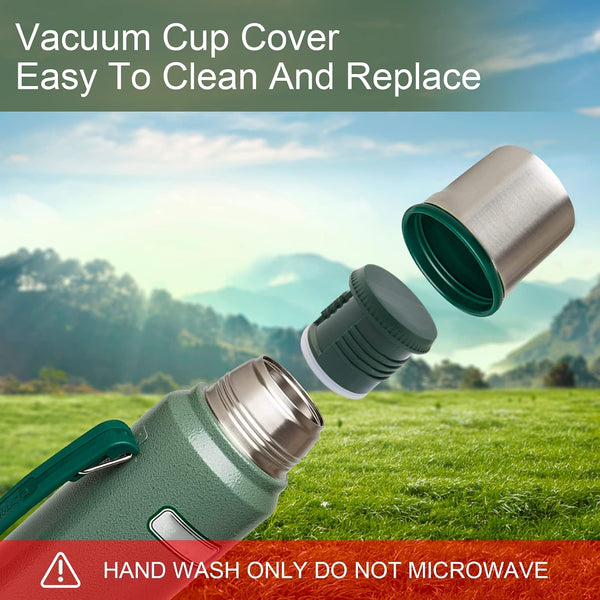 Thermos Stopper for Stanley Classic Vacuum Insulate Wide Mouth Bottles | Parts Shop Replacement Thermos Stopper for 1.1 QT & 2 QT Wide Mouth