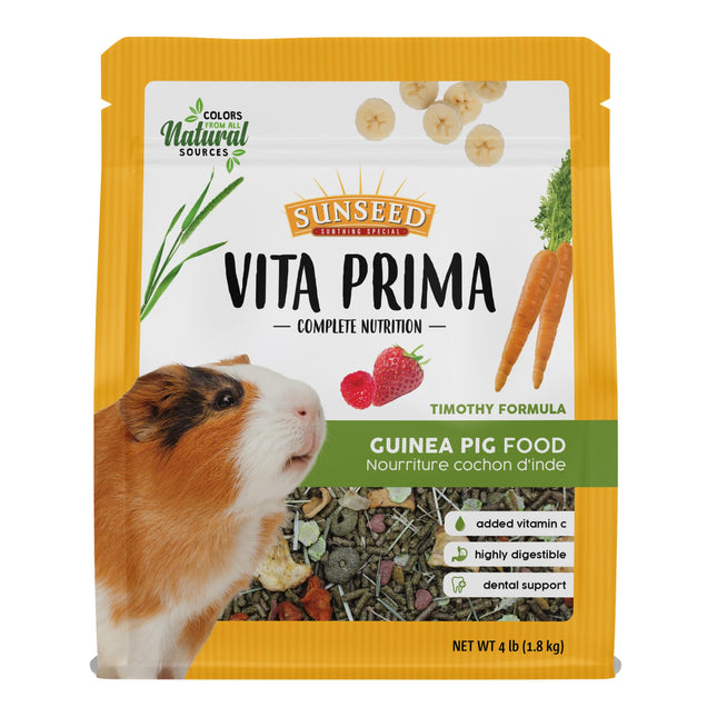 Sunseed Vita Prima Complete Nutrition Guinea Pig Food, 4 LBS (59770)