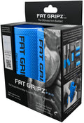 Fat Gripz - Thick Grips - Increased Muscle Fiber Activation - Bigger Arms (4x Men's Health Award Winner) NEW! Blue/Black